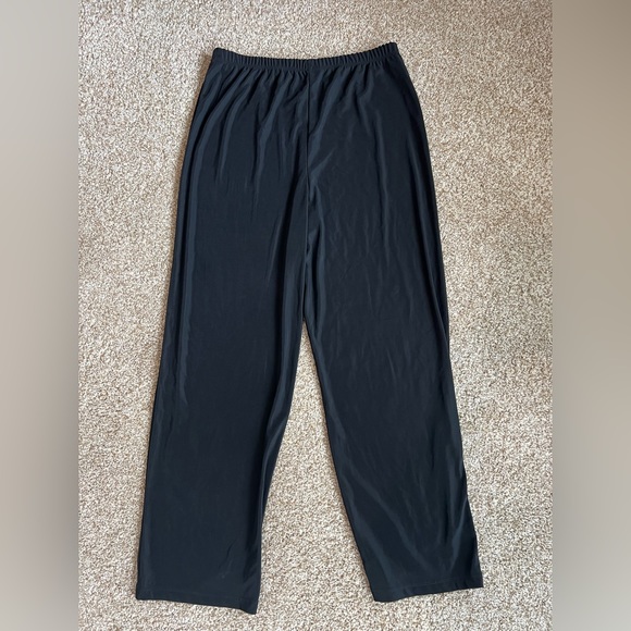AGB Black Sweats Stretchy Long Pants Women’s XL High Waisted - Picture 7 of 8